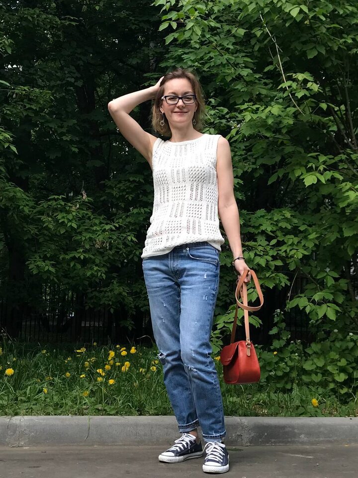 Такое странное ощущение: вроде еще апрель, весна, а мы уже всей душой и телом в лете . Так здорово, что желание вязать