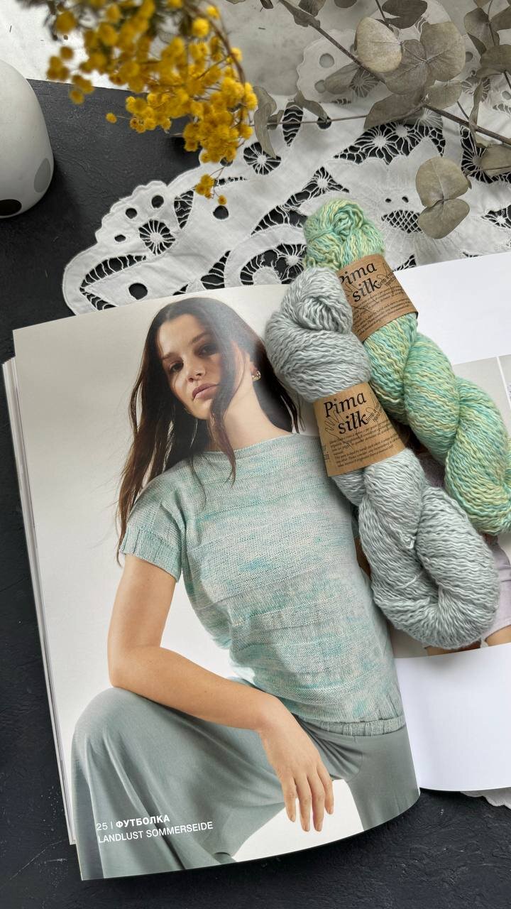 1 модель: Borgo de Pazzi Pima Silk 2 модель: BC Garn Lino, Lana Grossa Ecopuno 3 модель: Sandnes Garn Duo, Katia Moha