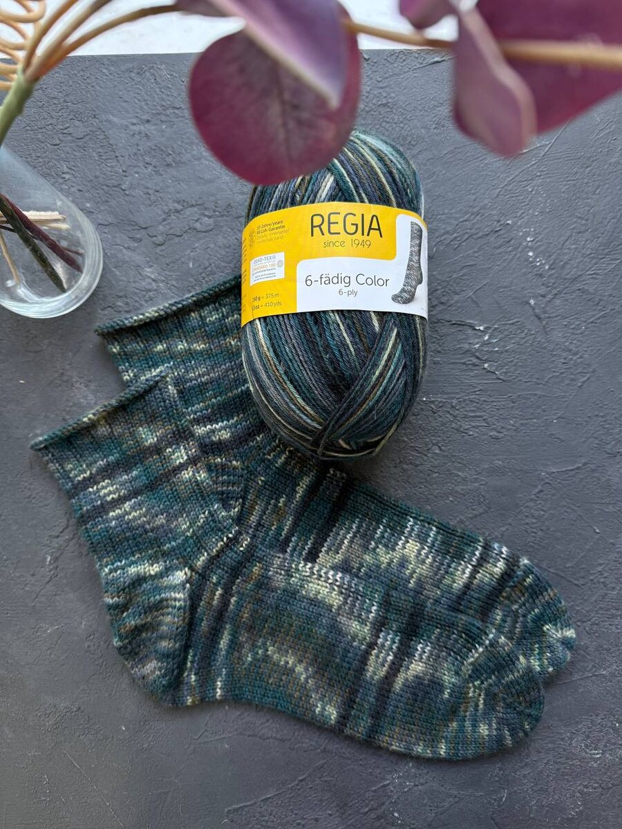 Света связала носочки из Regia Color 6-ply