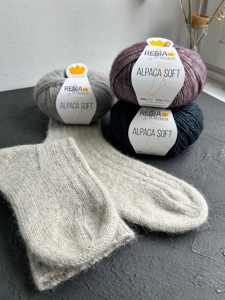 Холодному лету - носочки из Alpaca soft