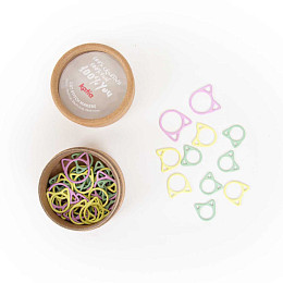 Katia Маркеры для петель "Кошечки", Металл, разноцветные, 3 размера, 50 шт