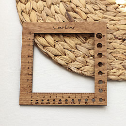 СижуВяжу Линейка для спиц и петель квадратная Дуб СижуВяжу Линейка для спиц и петель квадратная Дуб