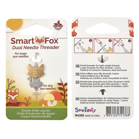Hemline Нитевдеватель двусторонний Лис. Металл