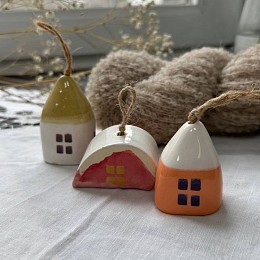 Домик маленький керамический, 5 см