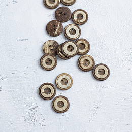 Пуговица Кокос с ободком ⌀ 20 мм (35429)