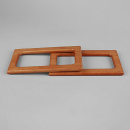 Ручка деревянная 2 шт. 15х8 см. Коричневый