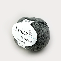 Пряжа для вязания Permin Esther (883418 Grey) 2 мотка