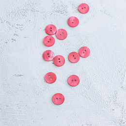 Drops Пуговица Ракушка Red ⌀ 15 мм