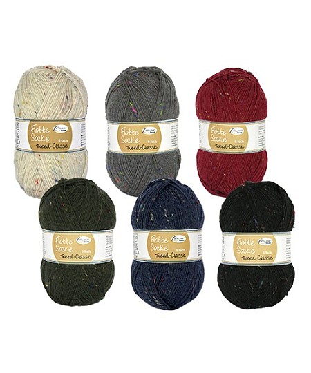 Rellana Flotte Socke Tweed-Classic 6 ply