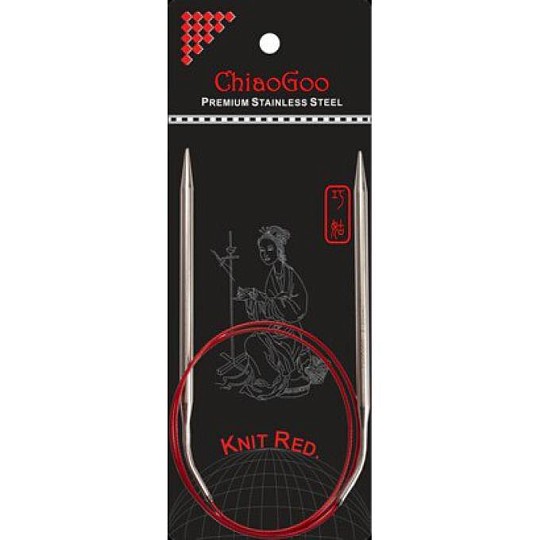 ChiaoGoo Knit Red Circulars  Круговые спицы 80 см Металл