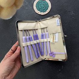 Tulip Набор крючков ETIMO Murasaki. 8 шт Магазин пряжи и инструментов для вязания СижуВяжу.рф