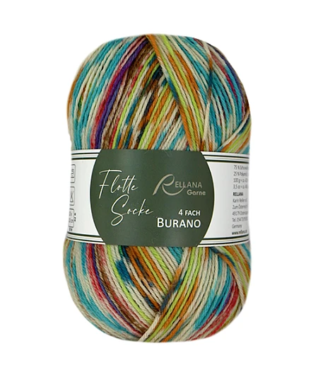 Rellana Flotte Socke Burano 4ply