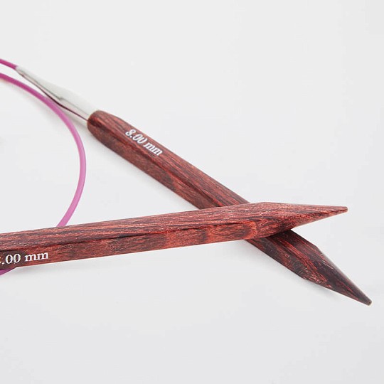 KnitPro Cubics Круговые спицы 40 см Дерево
