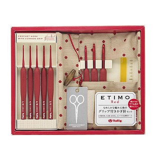 Tulip Набор крючков ETIMO Red. 8 шт Магазин пряжи и инструментов для вязания СижуВяжу.рф