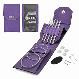 Lykke Flight Mini Purple Набор съемных спиц 11,5 см, 5 пар, Металл Магазин пряжи и инструментов для вязания СижуВяжу.рф