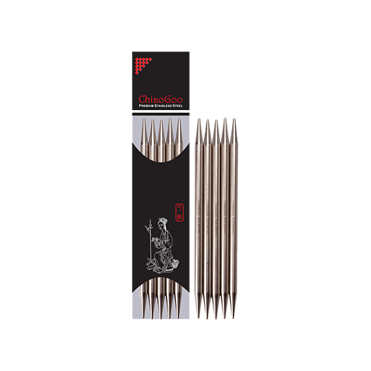 ChiaoGoo Double Pointed Чулочные спицы 15 см Металл