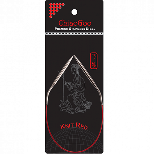 ChiaoGoo Knit Red Circulars  Круговые спицы 30 см Металл