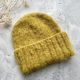 СижуВяжу Описание шапка Объёмный пушистик