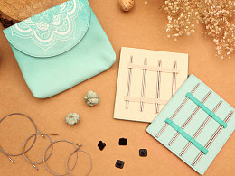 KnitPro Набор спиц съемных Mindful "Petite Midi" 10 и 13 см. 8 пар Магазин пряжи и инструментов для вязания СижуВяжу.рф