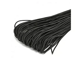 Резинка шляпная 0.8 мм Чёрная