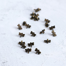 Пуговица Стрекоза на ножке ⌀ 11 мм (RB S357)