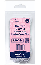 Hemline Резинка бельевая с ажурным краем 15 мм/3 м Белая