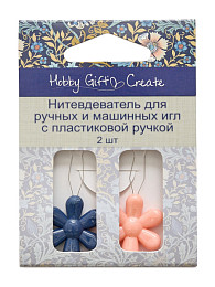 Hemline. Нитевдеватель "Цветок" для игл с пластиковой ручкой, 2 шт (арт. HGC234.01)