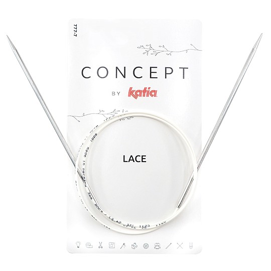 Concept by Katia Lace Круговые спицы 80 см Металл