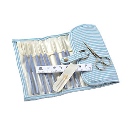 Tulip Набор крючков ETIMO (blue). 8 шт Магазин пряжи и инструментов для вязания СижуВяжу.рф