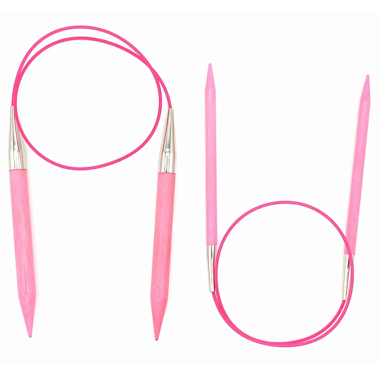 Lykke Blush Круговые спицы 100 см Дерево