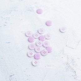 Пуговица Розовый иней 4-х прокольная ⌀ 15 мм (32158.005)