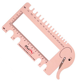 KnitPro Линейка для спиц и петель Розовый слоник