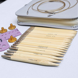 Tulip Набор съёмных спиц. CarryC Long 12 см. 11 пар Магазин пряжи и инструментов для вязания СижуВяжу.рф