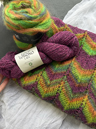 СижуВяжу Описание шарф Зигзаг