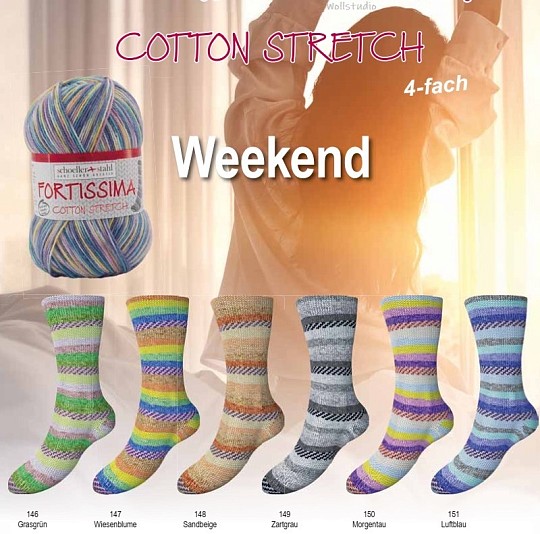 Austermann Fortissima Cotton Stretch Weekend 4-fach