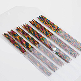 KnitPro Набор чулочных спиц Symfonie Wood 15 см Магазин пряжи и инструментов для вязания СижуВяжу.рф