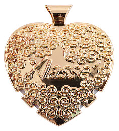 Hemline Кулон Сердце с лезвием для обрезания нити (арт. BK4885)