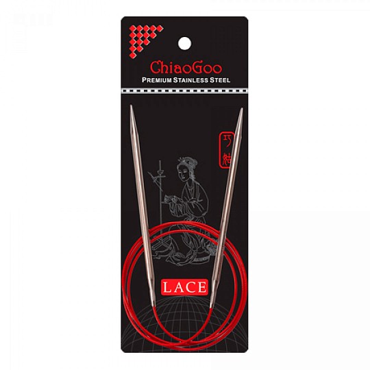 ChiaoGoo Red Lace Circulars  Круговые спицы 100 см Металл