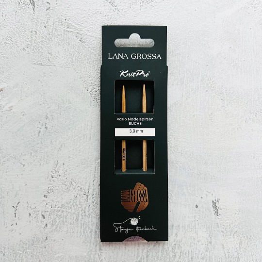 Lana Grossa Съёмные спицы 11,6 см Бук (стандартные) Дерево