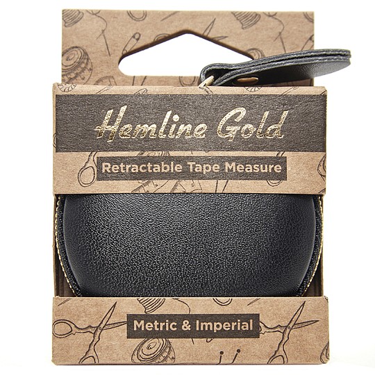 Hemline Сантиметр-рулетка "Black" 150 см
