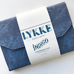 Lykke Indigo Набор съемных спиц 11.5 см, 12 пар, Дерево, Джинсовый чехол Магазин пряжи и инструментов для вязания СижуВяжу.рф