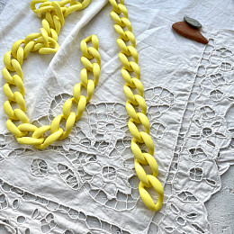 Цепь Жёлтая Пластик 45 мм (SJ-2000811) Цепь Жёлтая Пластик 45 мм (SJ-2000811)