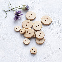 Handmade Пуговица Клён ⌀ 15 мм