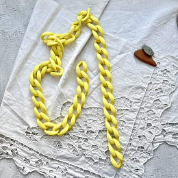 Цепь Жёлтая Пластик 45 мм (SJ-2000811) Цепь Жёлтая Пластик 45 мм (SJ-2000811)