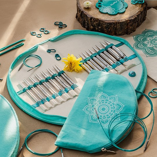 KnitPro Набор съёмных спиц Mindful Gratitude. 13 см. 12 пар Магазин пряжи и инструментов для вязания СижуВяжу.рф