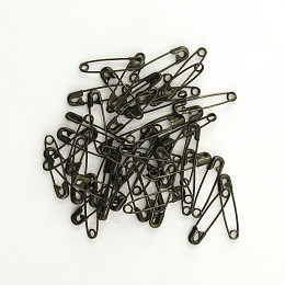 Hemline. Булавки английские безопасные, 23 мм, металл, черные, 50 шт.