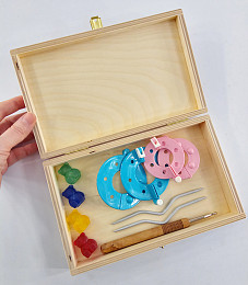 Addi Органайзер для круговых спиц, деревянный, 23 х 14 х 4 см