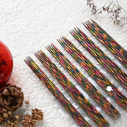 KnitPro Набор чулочных спиц Symfonie Wood 15 см Магазин пряжи и инструментов для вязания СижуВяжу.рф