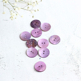 Drops Пуговица Ракушка Purple ⌀ 20 мм