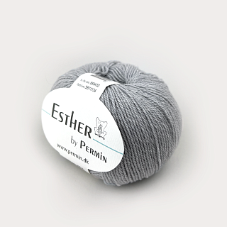 Пряжа для вязания Permin Esther (883433 Light grey) 2 мотка